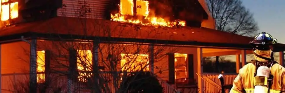 fire damage repair emergency response at a residential property affected by an active house fire in Erie, PA